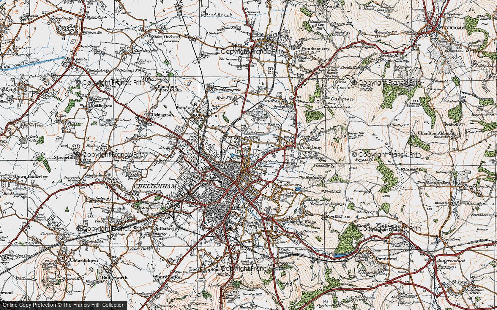 Old Map of Marle Hill, 1919 in 1919