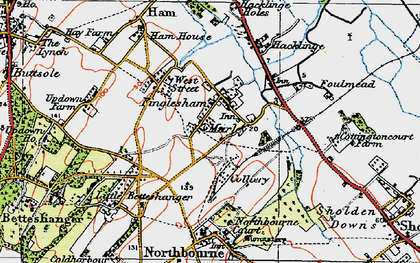 Old map of Marley in 1920