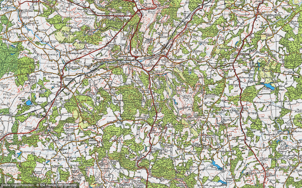 Old Map of Marley Heights, 1919 in 1919