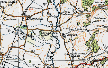 Old map of Marlow in 1920