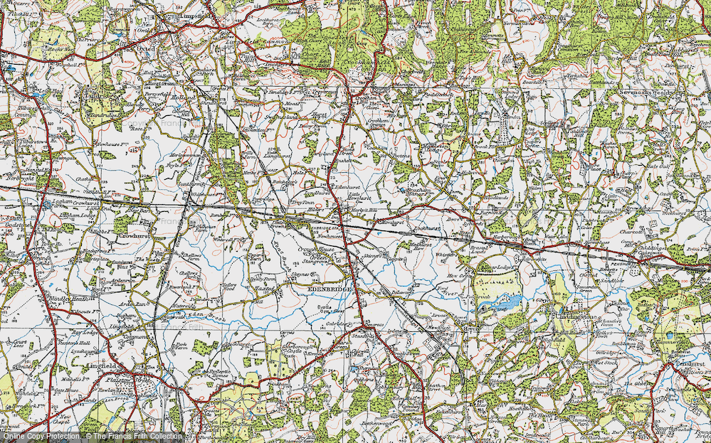 Old Map of Marlpit Hill, 1920 in 1920