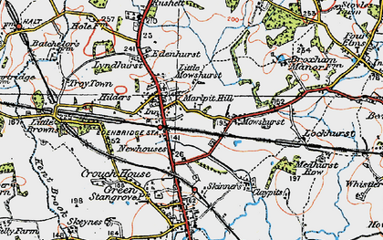 Old map of Marlpit Hill in 1920