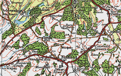Old map of Marlpits in 1920