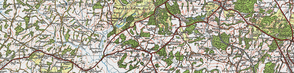 Old map of Marlpits in 1920