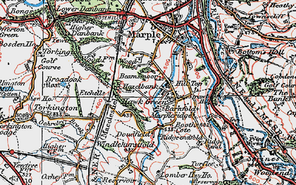 Old map of Marpleridge in 1923