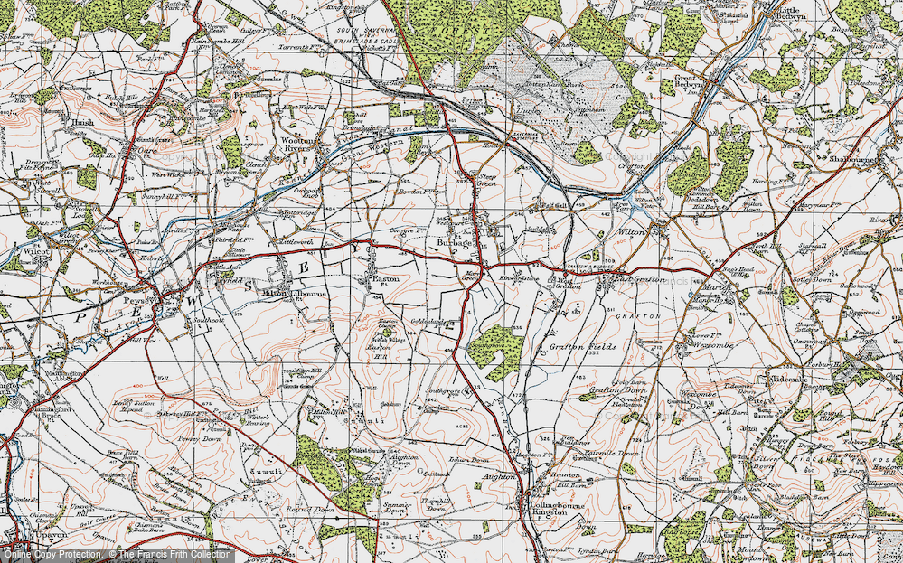 Old Map of Marr Green, 1919 in 1919