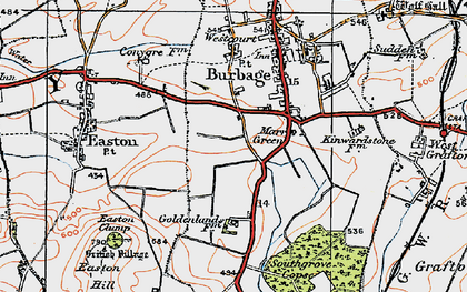Old map of Marr Green in 1919