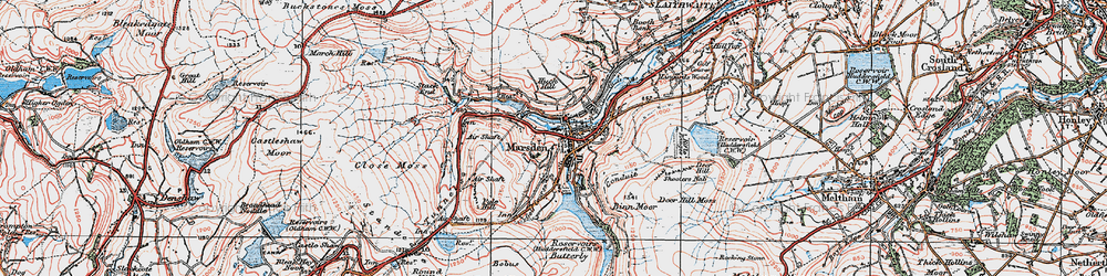 Old map of Tunnel End in 1924