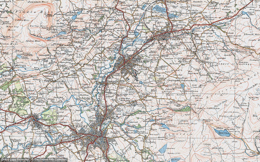 Old Map of Marsden Height, 1924 in 1924