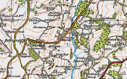 Old map of Marsh in 1919