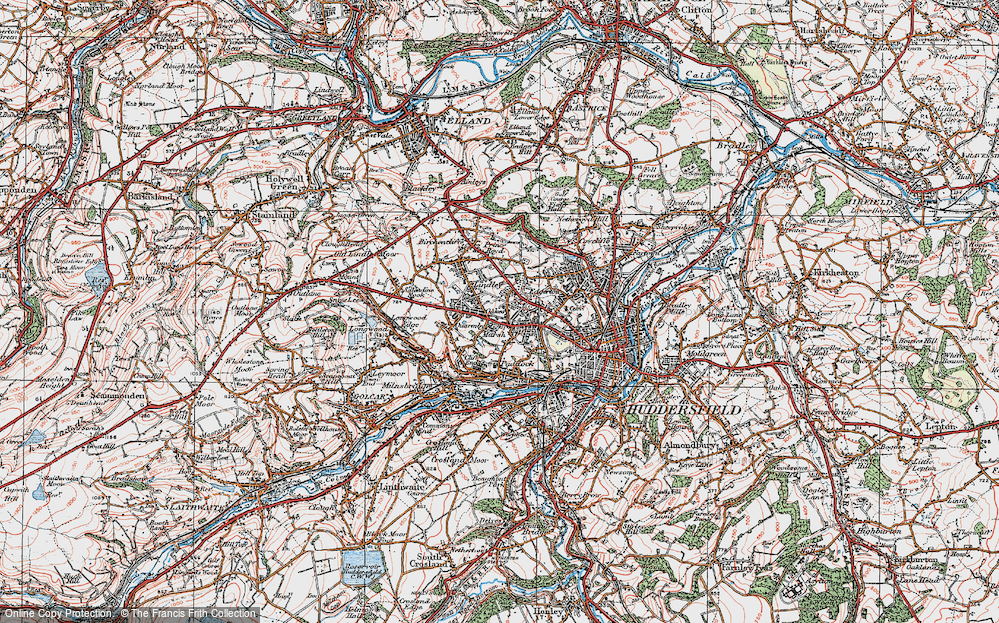 Old Map of Marsh, 1925 in 1925