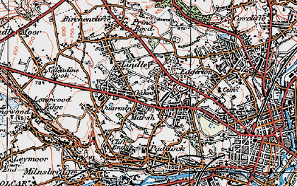 Old map of Marsh in 1925