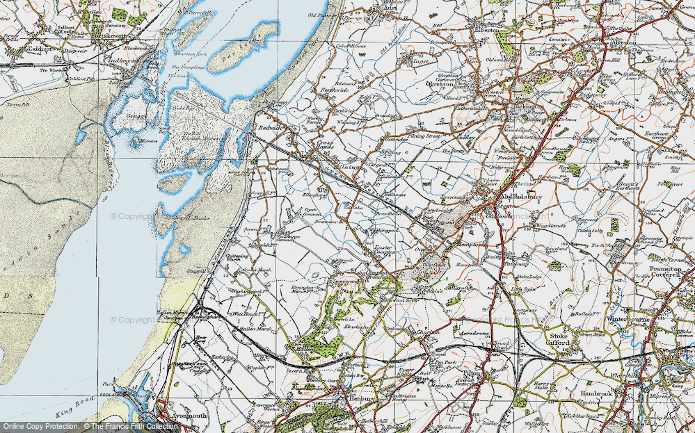 Old Map of Marsh Common, 1919 in 1919
