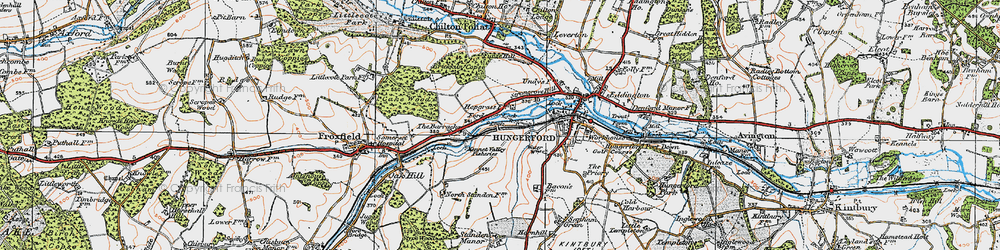 Old map of Marsh Gate in 1919