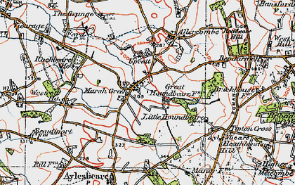 Old map of Marsh Green in 1919