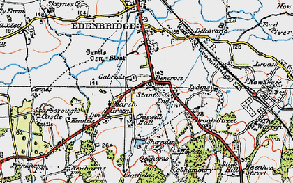 Old map of Marsh Green in 1920