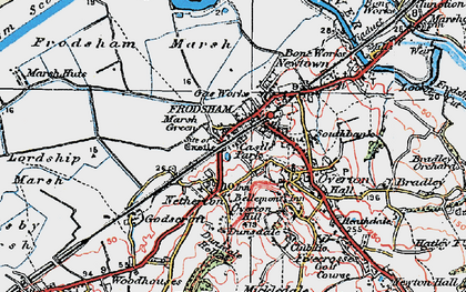 Old map of Marsh Green in 1923