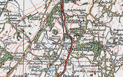 Old map of Marsh Green in 1923