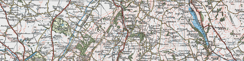 Old map of Marsh Green in 1923