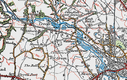 Old map of Marsh Green in 1924