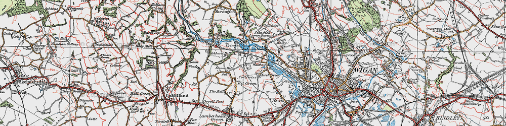 Old map of Marsh Green in 1924