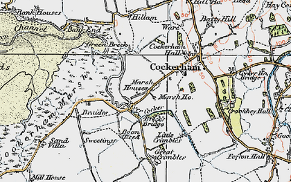 Old map of Lathwaite in 1924