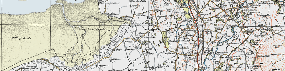 Old map of Lathwaite in 1924