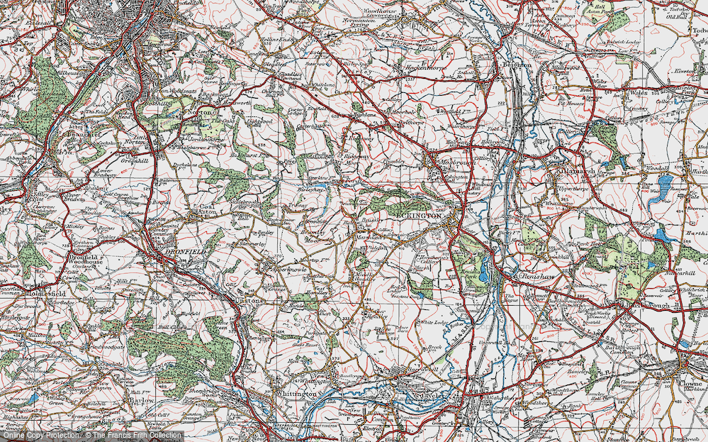 Old Map of Marsh Lane, 1923 in 1923
