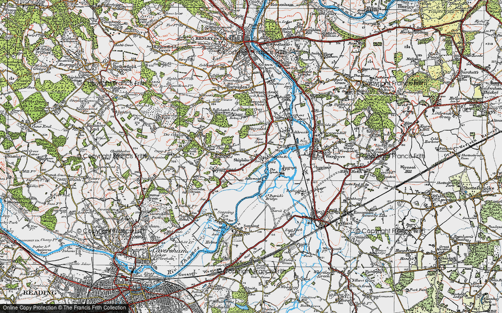 Old Map of Marsh Lock, 1919 in 1919