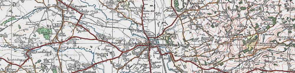Old map of Marsh, The in 1920