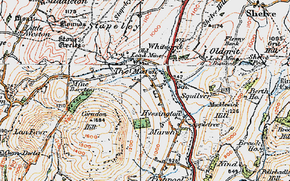 Old map of Marsh, The in 1921
