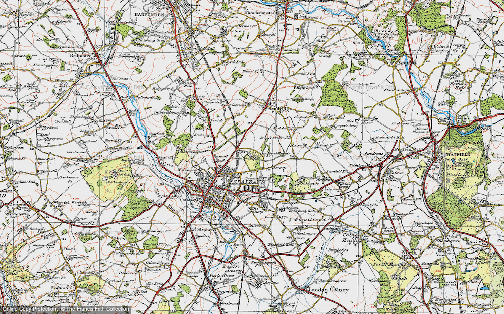 Old Map of Marshalswick, 1920 in 1920