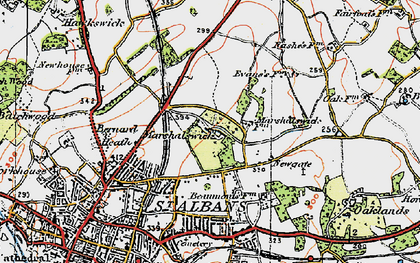 Old map of Marshalswick in 1920