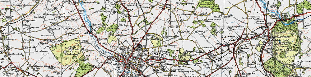 Old map of Marshalswick in 1920