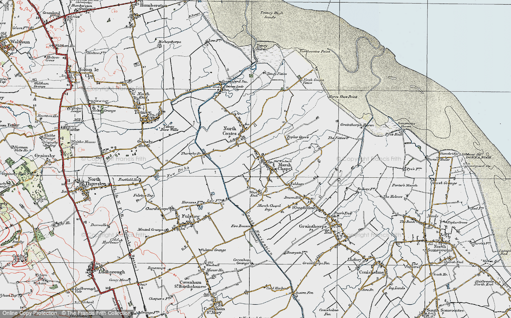 Old Map of Marshchapel, 1923 in 1923