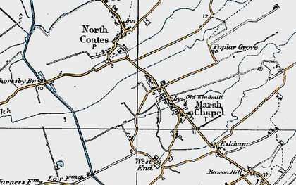 Old map of Marshchapel in 1923