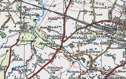 Old map of Leighton Grange in 1923