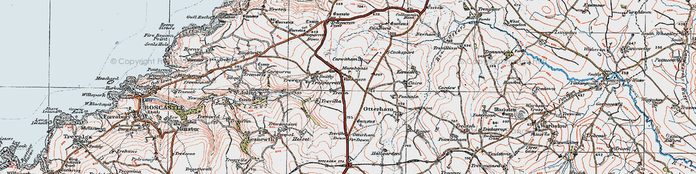 Old map of Marshgate in 1919
