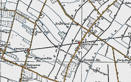 Old map of Marshland St James in 1922