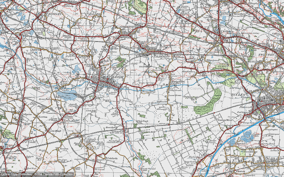 Old Map of Marsland Green, 1924 in 1924