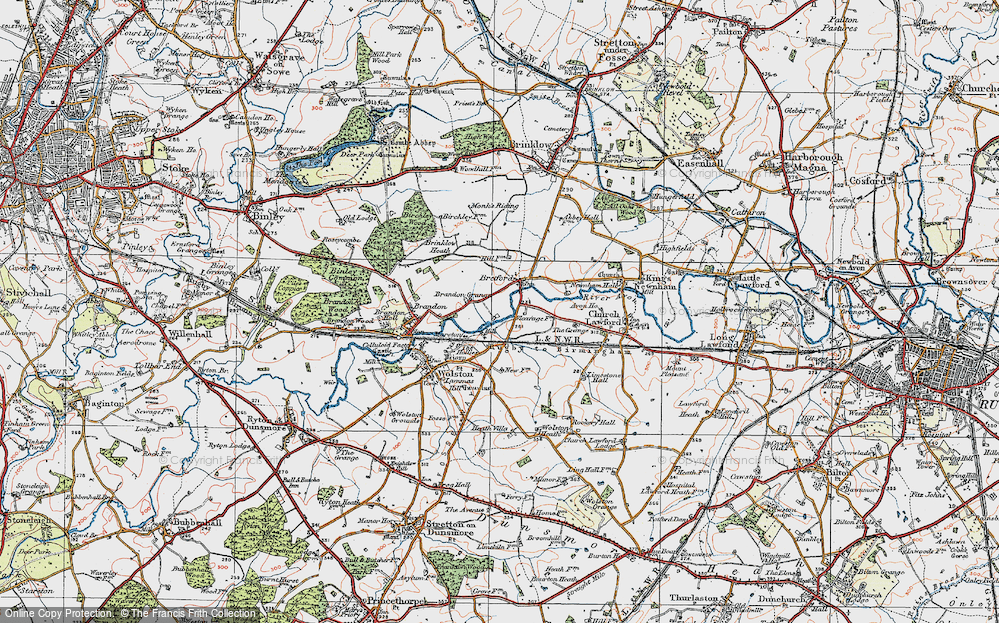 Old Map of Marston, 1920 in 1920