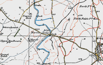 Old map of Marston Doles in 1919