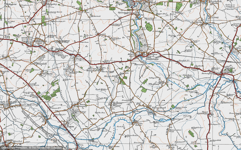 Old Map of Marston Hill, 1919 in 1919
