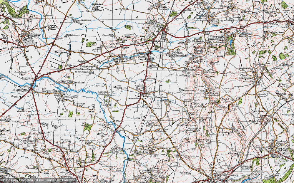 Old Map of Marston Magna, 1919 in 1919