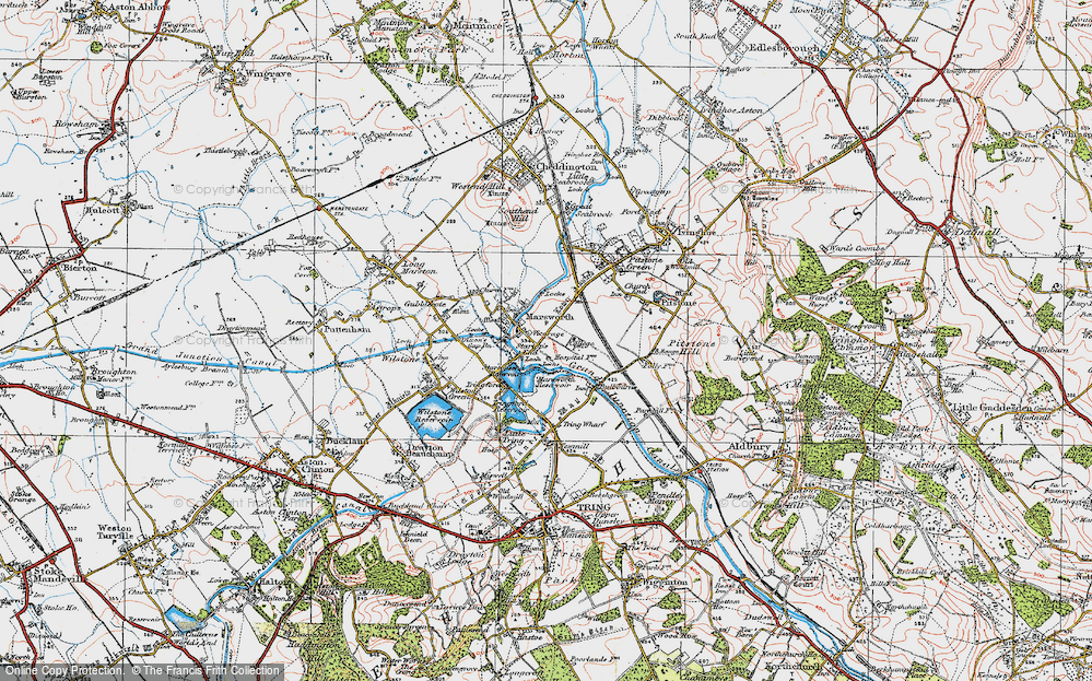 Old Map of Marsworth, 1920 in 1920