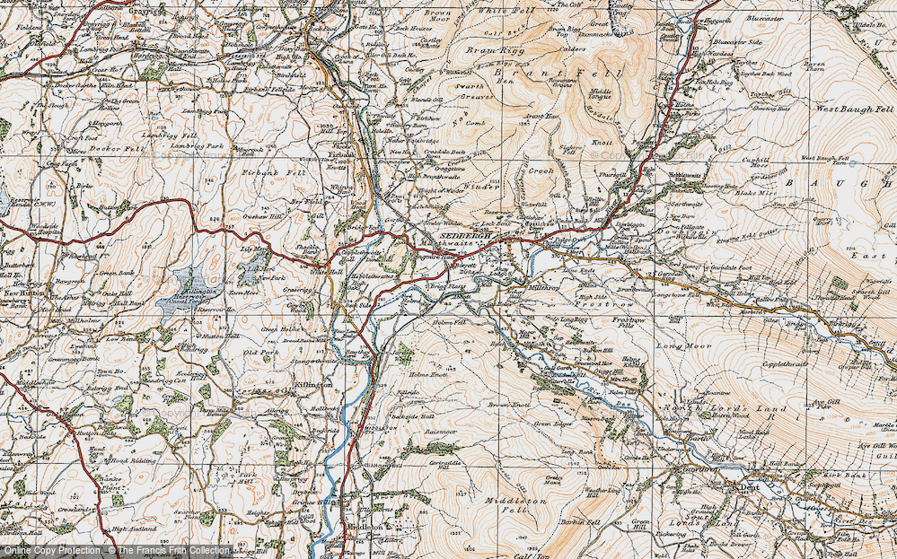 Old Map of Marthwaite, 1925 in 1925