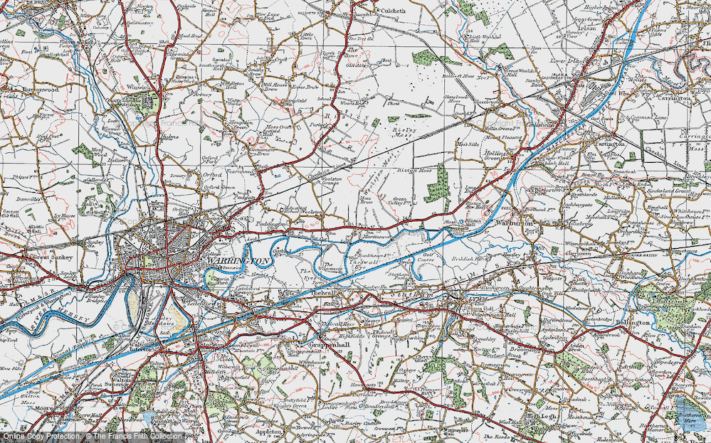 Old Map of Martinscroft, 1923 in 1923