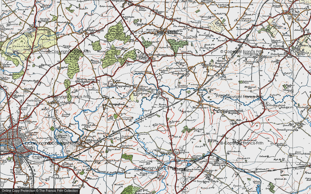 Old Map of Marton, 1919 in 1919