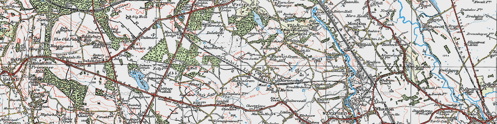 Old map of Marton in 1923
