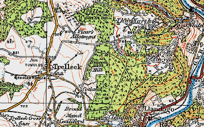 Old map of Beacon Hill in 1919